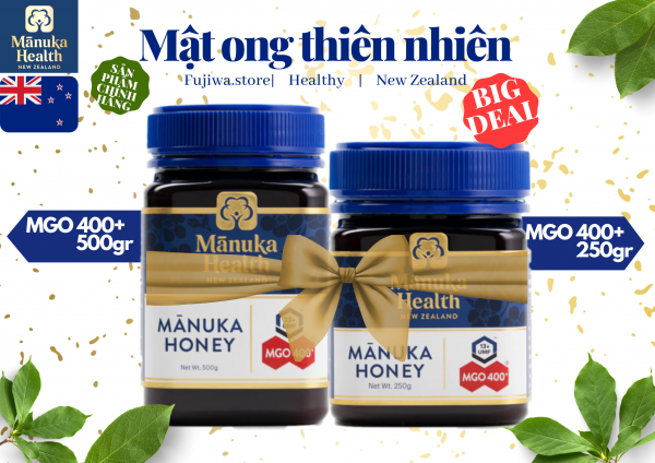 combo mật ong thiên nhiên manuka health 400+ 500gr và 400+ 250gr